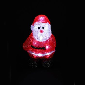 Dekoracja świetlna wewnętrzna Święty Mikołaj, wys. 17cm - HOMEA