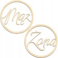 DEKORACJE ŚLUBNE KOŁO Mąż i Żona