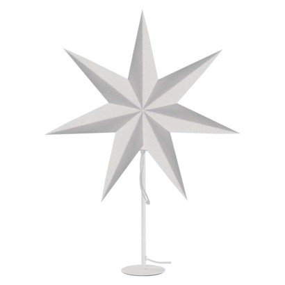 Zdjęcia - Lampa stołowa EMOS Dekoracje - świecznik biały, papierowa gwiazda biała, 67x45 cm, na żarówkę 