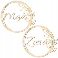 DEKORACJE WESELNE Mąż i Żona koło