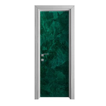 Dekoracyjna Naklejka Na Drzwi Ze Wzorem - Zielony Marmur 70x210 cm - Inny producent
