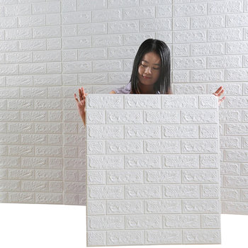 Dekoracyjne panele ścienne 3D 70x77cm Heckermann Białe - Heckermann