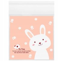 Dekoracyjne torebki foliowe woreczki celofanowe na prezent 100 szt 7x7 cm