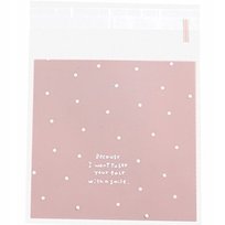 Dekoracyjne torebki foliowe woreczki celofanowe na prezent 100 szt 7x7 cm