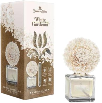 Dekoracyjny Dyfuzor - Odświeżacz Powietrza Kwiat Trwały - 100ml Bloom At Home White Gardenia - ELIX