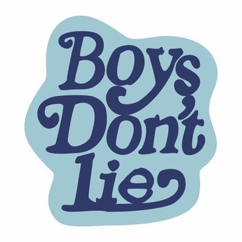 Dekoracyjny Miękki Dywan "Boy'S Don'T Lie" 120 X 120 cm - Niebieski - HEDO