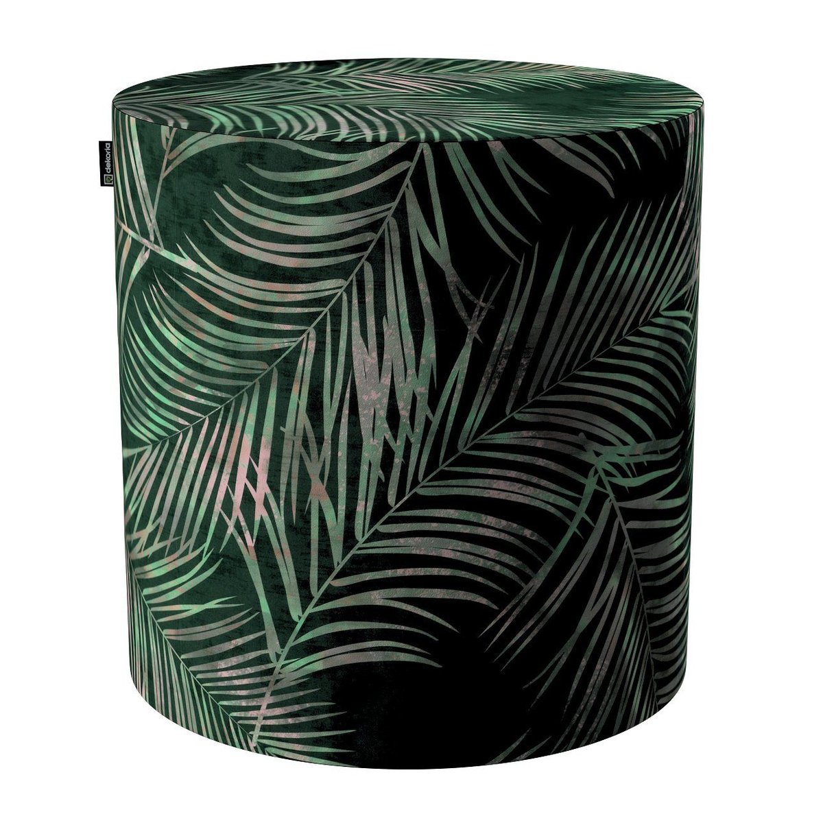 Zdjęcia - Puf / sofa Dekoria , Puf Barrel Velvet, zielony, 40x40x40 cm 