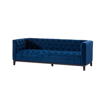 Dekoria, Sofa Velvet Elite, niebieska, 214x76x74 cm - Dekoria