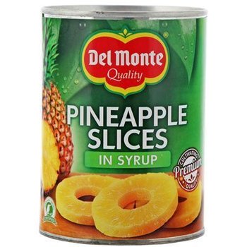 Del Monte, Ananasy plastry w syropie, 570 g - Del Monte