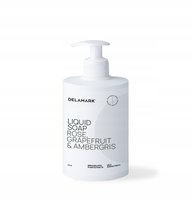DeLaMark - Mydło w płynie do rąk i ciała, Róża, Grejpfrut i Ambra - 500 ml