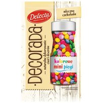 Delecta, dekoracje do wypieków Kolorowe Mini Piegi, 35 g