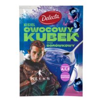 Delecta Owocowy Kubek Kisiel Smak Borówkowy Z Witaminami A,C,E 30G Kleks