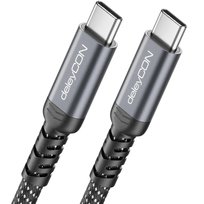 deleyCON 240W 20 Gbps USB-C Kabel 1,5m (USB 3.2 Gen 2x2) PD 3.1 Kabel Ładowania Przewód Danych 4K@60Hz do Ładowarki iPhone 17 16 Pro Max Air AirPods Galaxy A16 A56 S26 S25 iPad MacBook Tablet Switch Inny producent