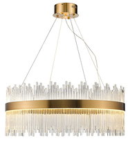 Delhi Crystal Rods żyrandol 80cm LED kryształowy