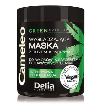 Delia, Cameleo, maska wygładzająca do włosów z olejem konopnym, 250 ml - Delia