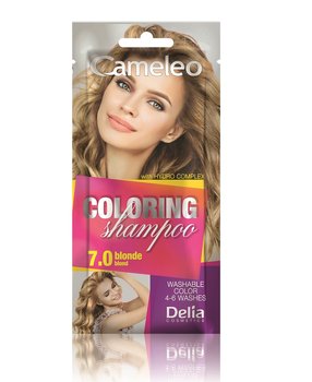 Delia, Cameleo, szampon koloryzujący 7.0 Blond, 40 ml - Delia