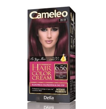 Delia Cosmetics, Cameleo Hair Color Cream, farba do włosów 6.56 Deep Mahogany Red - Delia