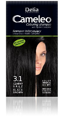 Фото - Шампунь Cameleo Delia Cosmetics, , szampon koloryzujący nr 3.1 Czarny brąz 
