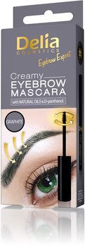 Delia Cosmetics, Eyebrow Expert, kremowa mascara do brwi Graphite, 4 ml - Delia Cosmetics