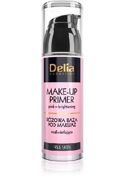 Delia Cosmetics, Free Skin, różowa baza pod makijaż, rozświetlająca, 35 ml - Delia Cosmetics