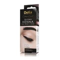 Delia Cosmetics, henna do brwi żelowa 1.0 Czarna, 15 ml - Delia
