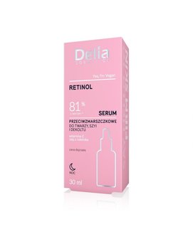 Delia Cosmetics RETINOL Serum przeciwzmarszczkowe do twarzy,szyi i dekoltu na noc 30ml - Delia