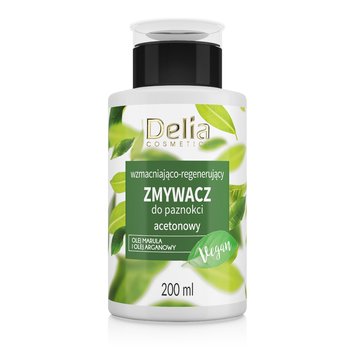 Delia Cosmetics, Vege, Zmywacz do paznokci wzmacniająco-regeneracyjny z acetonem 200ml - Delia