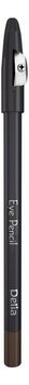 Delia, Eye Pencil, kredka do oczu z temperówką 01 Dark Brown - Delia