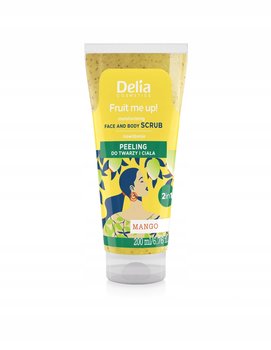 Delia, Fruit me up!, Peeling do twarzy i ciała,  Mango, 200ml - Delia