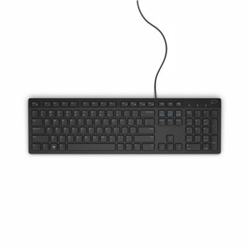 Dell KB216 Standard, Wired, Keyboard layout Russian, Black, Russian, Numeric keypad, 503 g - Dell