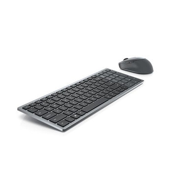 Dell Keyboard And Mouse Km7120W Wireless, 2.4 Ghz, Bluetooth 5.0, Keyboard Layout Russian, Titan Gray - Dell