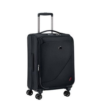 Delsey New Destination mała czarna walizka kabinowa na kółkach 55 cm - DELSEY