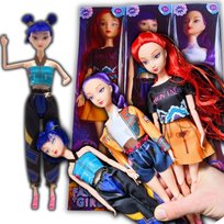 DEMON HUNTERS 3 LALKI KPOP ŁOWCZYNIE DEMONÓW ZOEY MIRA RUMI LALKA ŚPIEWA