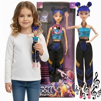 DEMON HUNTERS LALKA ZOEY KPOP ŁOWCZYNIE DEMONÓW LALKA K-POP 30 cm MUZYCZNA