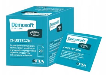 Demoxoft Plus Clean, chusteczki do oczu, 20 sasz. - Verco