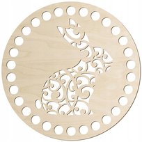 Denko okrągłe 17cm Spód Drewniane dno Podstawa do koszyka WIELKANOC