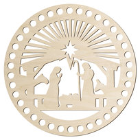 Denko Podstawa Koszyka Baza Okrągła Szydełkowa 20 cm Dekoracja Świąteczna