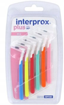Dentaid, Interprox Plus 90, Szczoteczki do higieny międzyzębowej mix, 6 szt. - DENTAID