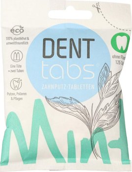 Denttabs, tabletki do zębów ze stewią o smaku miętowym bez fluoru, 125 tabletek - Denttabs