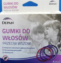Depan Gumki Do Włosów Przeciw Wszom (4 Szt.) Depan