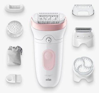 Depilator BRAUN Silk Epil SE7-060 Biało-różowy - Braun
