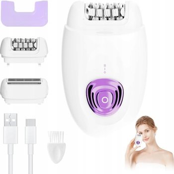 Depilator damski LYPPUL 2w1 z golarką i lampką LED do ciała bikini i twarzy - Inny producent