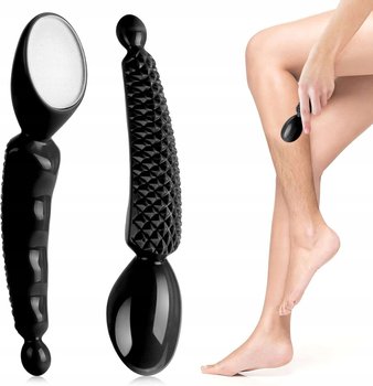 Depilator kryształowy nano bezbolesne usuwanie włosków z rączką czarny - inna (Inny)