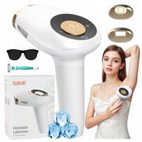 DEPILATOR LASEROWY IPL BEZBOLESNY DO CIAŁA BIKINI TWARZY CHŁODZĄCY NASADKI
