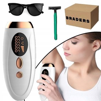 DEPILATOR LASEROWY IPL BEZBOLESNY DO TWARZY NÓG OKOLIC BIKINI I RAMION BRADERS - Braders