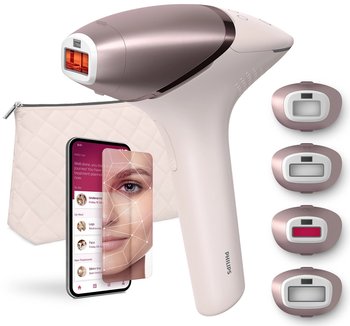 Depilator Philips Lumea 9900 IPL BRI977/01 SenseIQ SmartSkin + 4 nasadki Bikini + Nogi + Twarz - Philips
