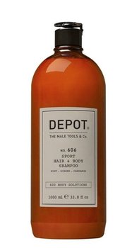 Depot 606, Odświeżający szampon do włosów oraz ciała, Mięta, imbir oraz kardamonu, 1000ml - Depot