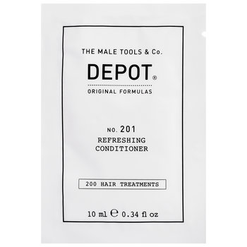 Depot NO. 201 Refreshing Conditioner, odświeżająca odżywka do codziennej pielęgnacji włosów dla mężczyzn, 10ml - Depot