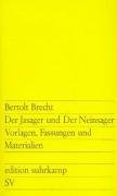 Der Jasager und Der Neinsager - Brecht Bertolt
