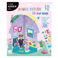 DERFORM, kreatywny domek 3d dla kotków kidea KIDEA